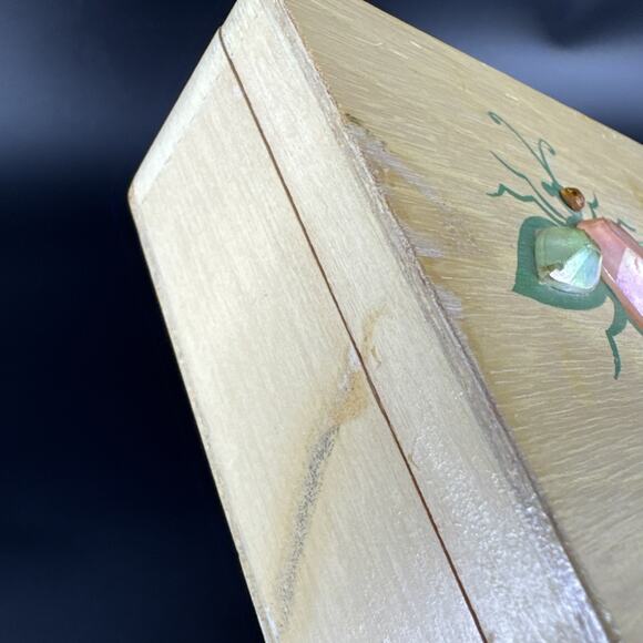 Vintage Enid Collins of Texas GLITTERBUGS Wooden Box Bag Purse 1960s NO HANDLE - Picture 5 of 16